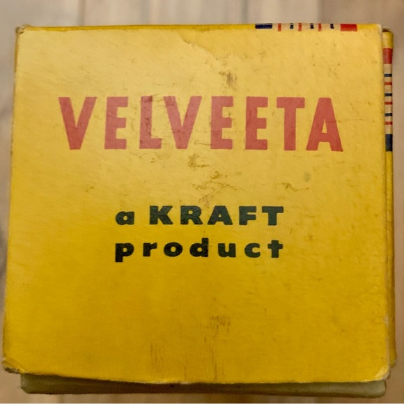 Vintage KRAFT VELVEETA CHEESE 2 lb. Cardboard Box Chicago IL 50’s 60’s - Picture 5 of 7